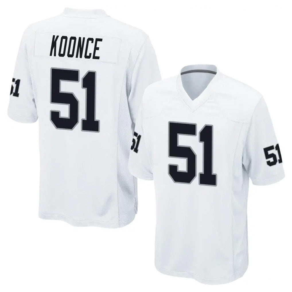 Kdoa LV.Raiders #51 Malcolm Koonce Player White Home Game Stitched Jerseys