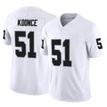 Kdoa LV.Raiders #51 Malcolm Koonce Player White Limited Vapor F.U.S.E. Home Game Stitched Jerseys