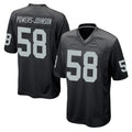Kdoa LV.Raiders #58 Jackson Powers-Johnson Player Black Home Game Stitched Jerseys