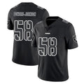 Kdoa LV.Raiders #58 Jackson Powers-Johnson Player Black Limited Black Impact Home Game Stitched Jerseys