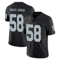 Kdoa LV.Raiders #58 Jackson Powers-Johnson Player Black Limited Vapor Untouchable Home Game Stitched Jerseys