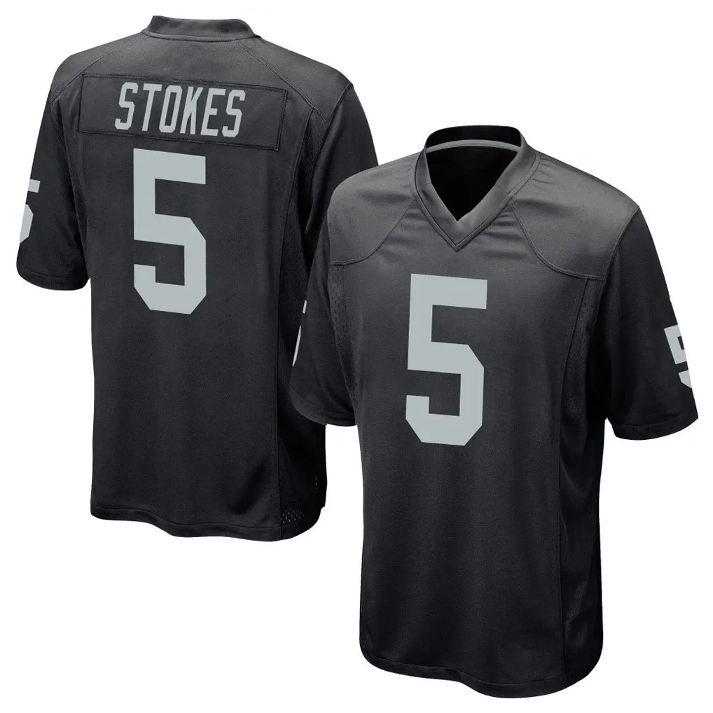 Kdoa LV.Raiders #5 Eric Stokes Player Black Home Game Stitched Jerseys