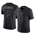 Kdoa LV.Raiders #5 Eric Stokes Player Black Reflective Limited Game Stitched Jerseys
