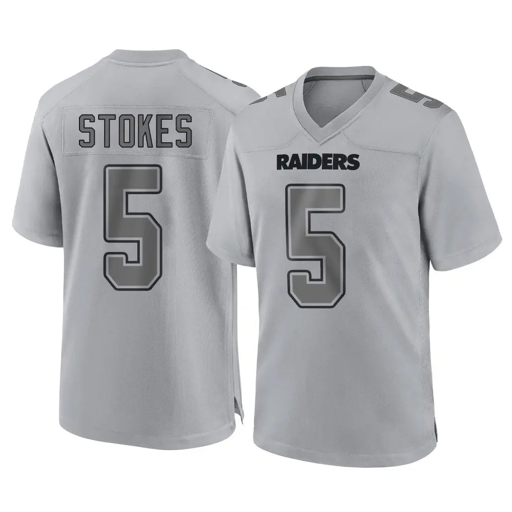 Kdoa LV.Raiders #5 Eric Stokes Player Gray Atmosphere Fashion Limited Game Stitched Jerseys