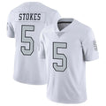 Kdoa LV.Raiders #5 Eric Stokes Player White Limited Color Rush Home Game Stitched Jerseys