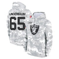 Kdoa LV.Raiders #65 Tyler Linderbaum Player Arctic Camo Salute to Service Hoodies Limited Game Stitched Jerseys