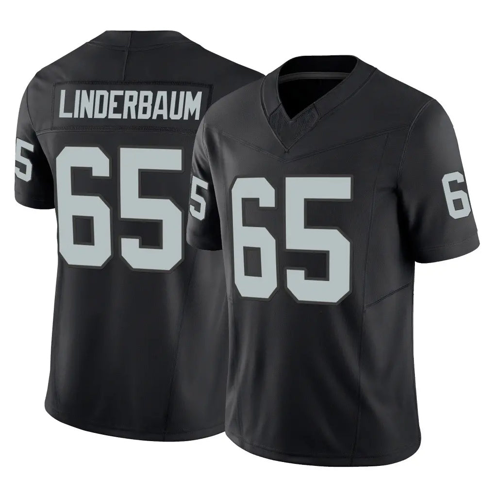 Kdoa LV.Raiders #65 Tyler Linderbaum Player Black Limited Vapor F.U.S.E. Home Game Stitched Jerseys