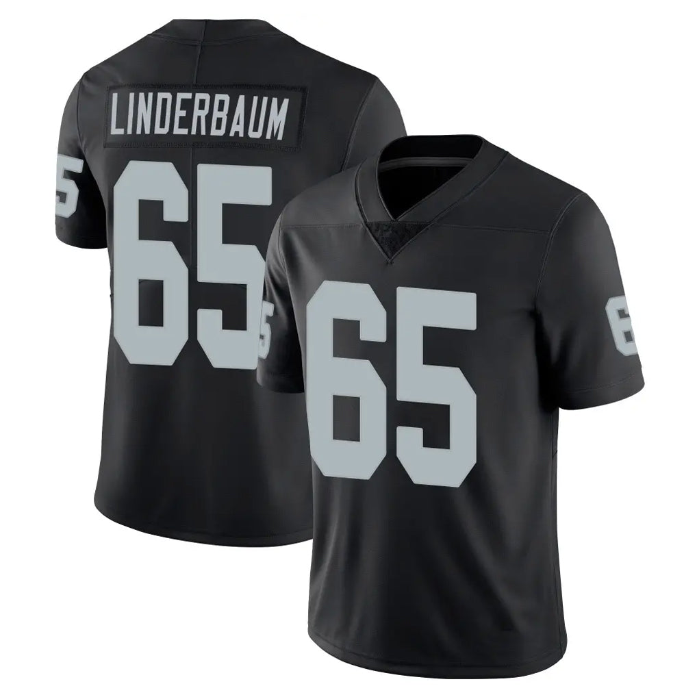 Kdoa LV.Raiders #65 Tyler Linderbaum Player Black Limited Vapor Untouchable Home Game Stitched Jerseys