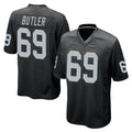 Kdoa LV.Raiders #69 Adam Butler Player Black Home Game Stitched Jerseys