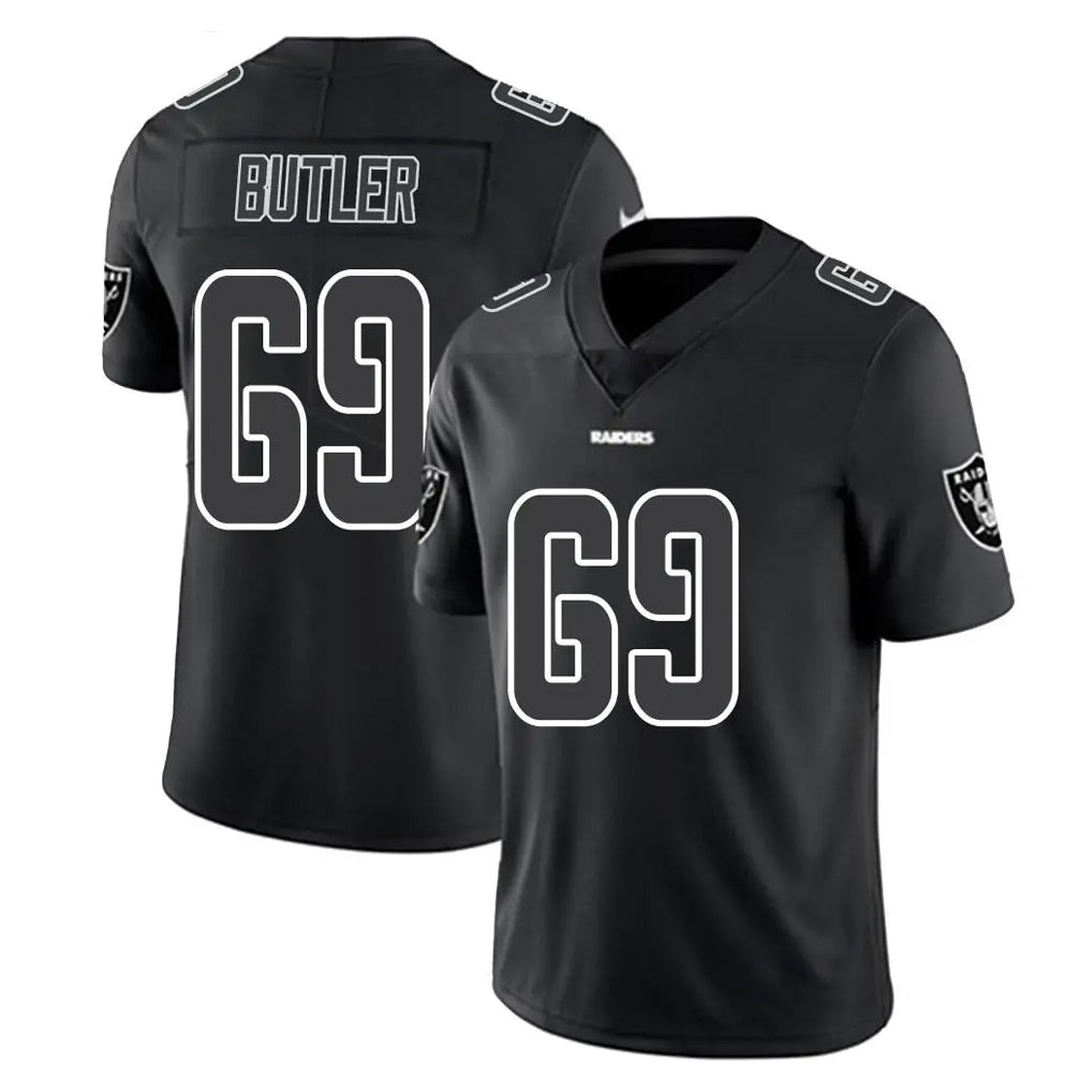 Kdoa LV.Raiders #69 Adam Butler Player Black Limited Black Impact Home Game Stitched Jerseys