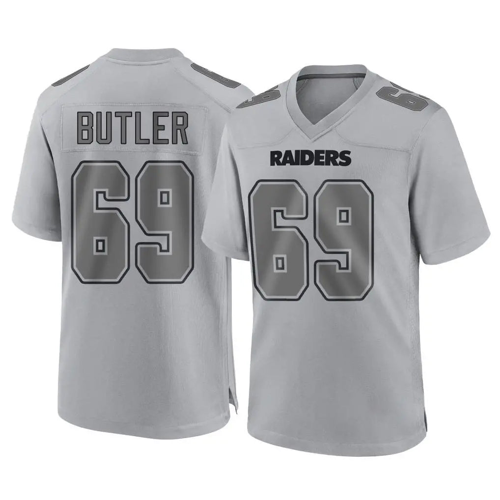 Kdoa LV.Raiders #69 Adam Butler Player Gray Atmosphere Fashion Limited Game Stitched Jerseys