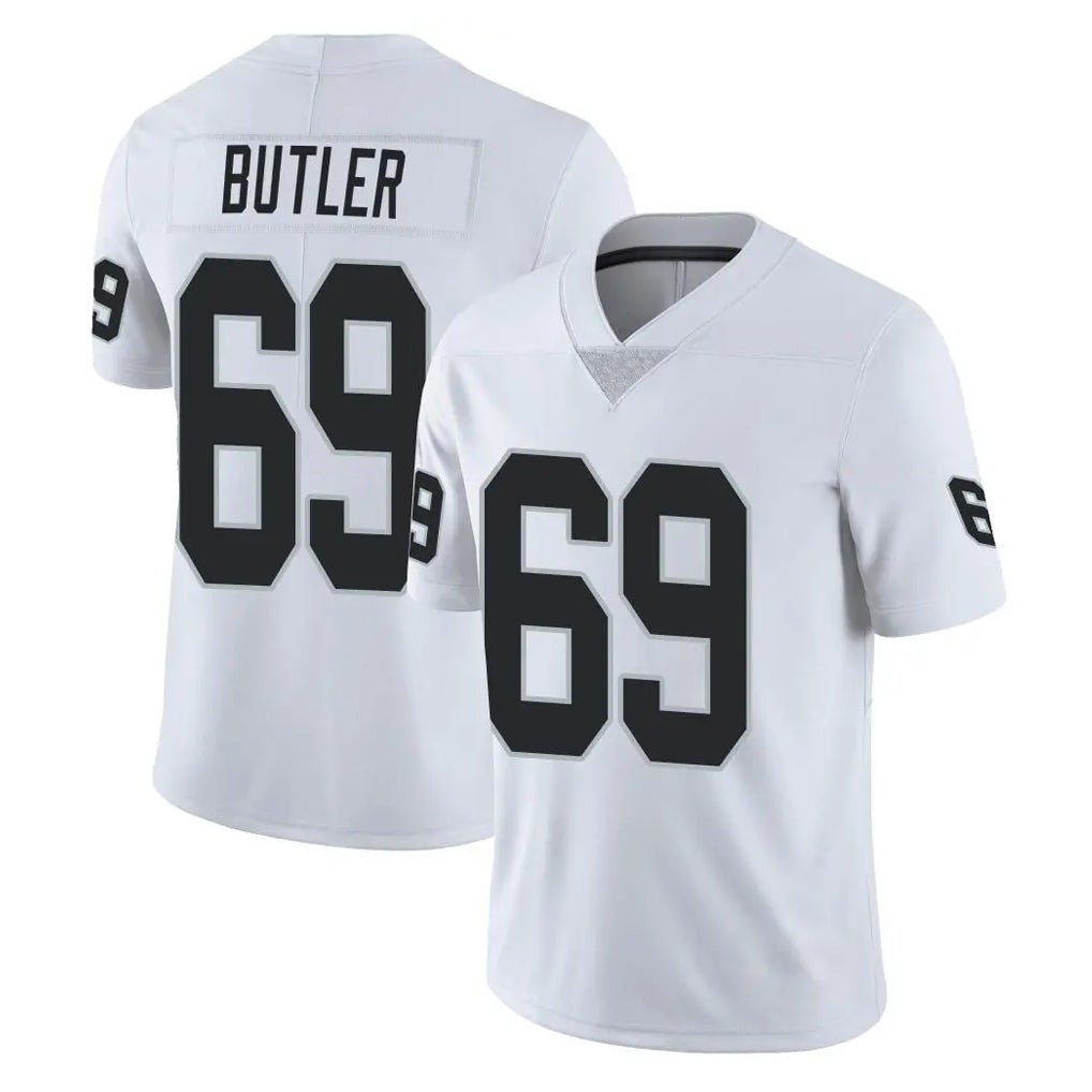 Kdoa LV.Raiders #69 Adam Butler Player White Limited Vapor Untouchable Home Game Stitched Jerseys