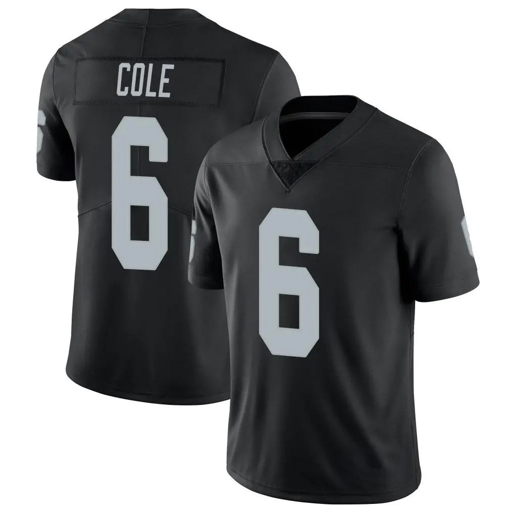 Kdoa LV.Raiders #6 A.J. Cole Player Black Limited Vapor Untouchable Home Game Stitched Jerseys