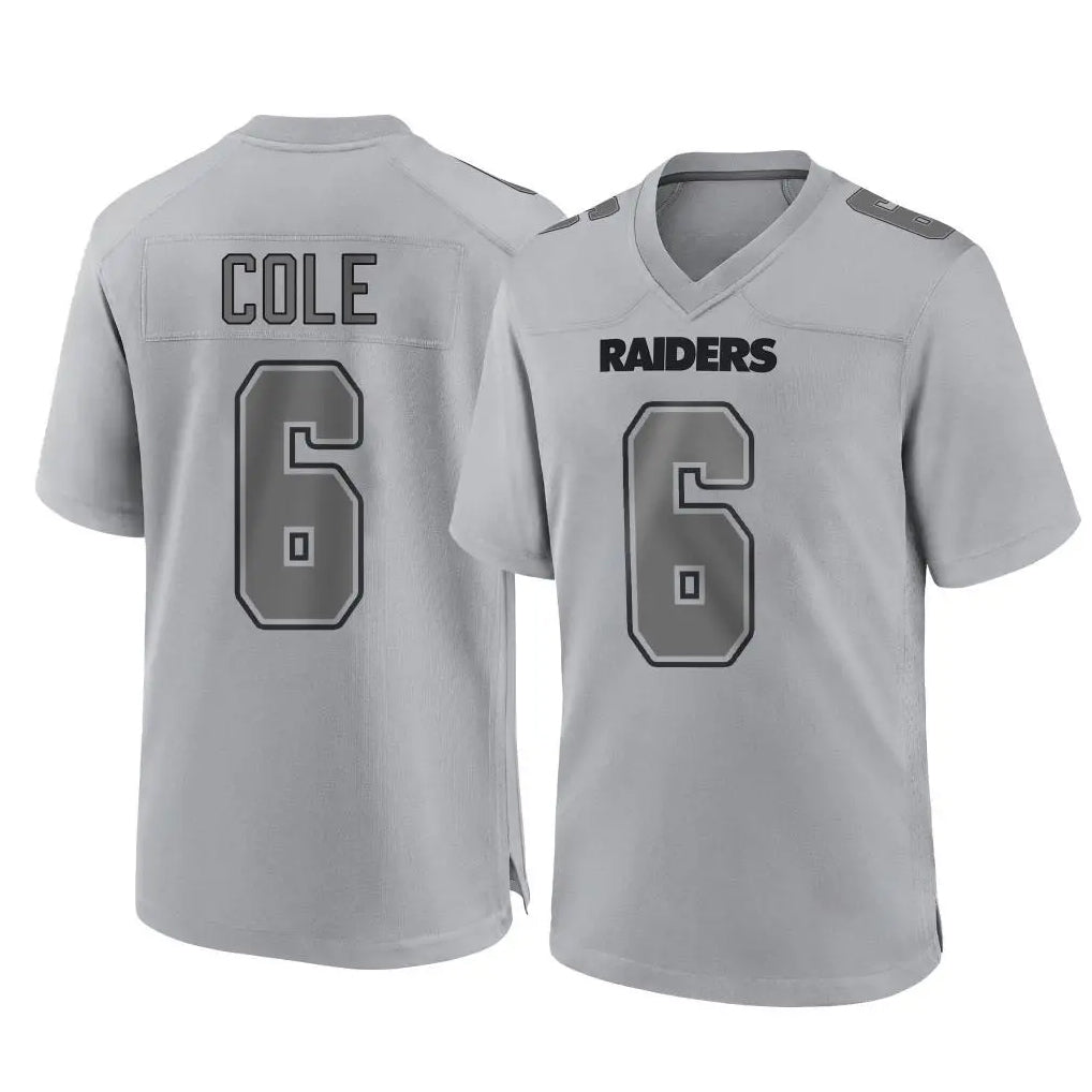 Kdoa LV.Raiders #6 A.J. Cole Player Gray Atmosphere Fashion Limited Game Stitched Jerseys
