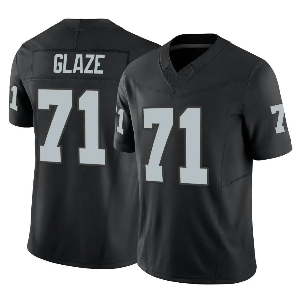 Kdoa LV.Raiders #71 DJ Glaze Player Black Limited Vapor F.U.S.E. Home Game Stitched Jerseys