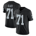 Kdoa LV.Raiders #71 DJ Glaze Player Black Limited Vapor Untouchable Home Game Stitched Jerseys