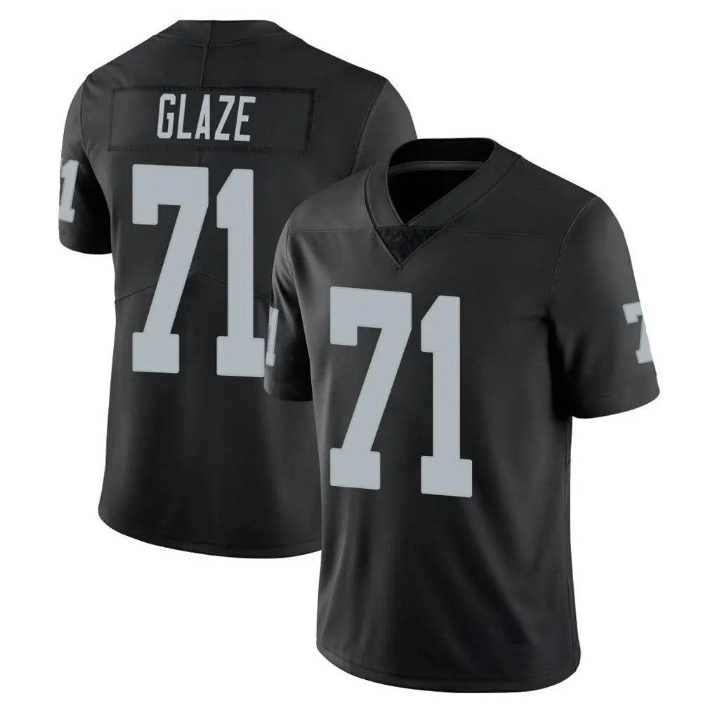 Kdoa LV.Raiders #71 DJ Glaze Player Black Limited Vapor Untouchable Home Game Stitched Jerseys