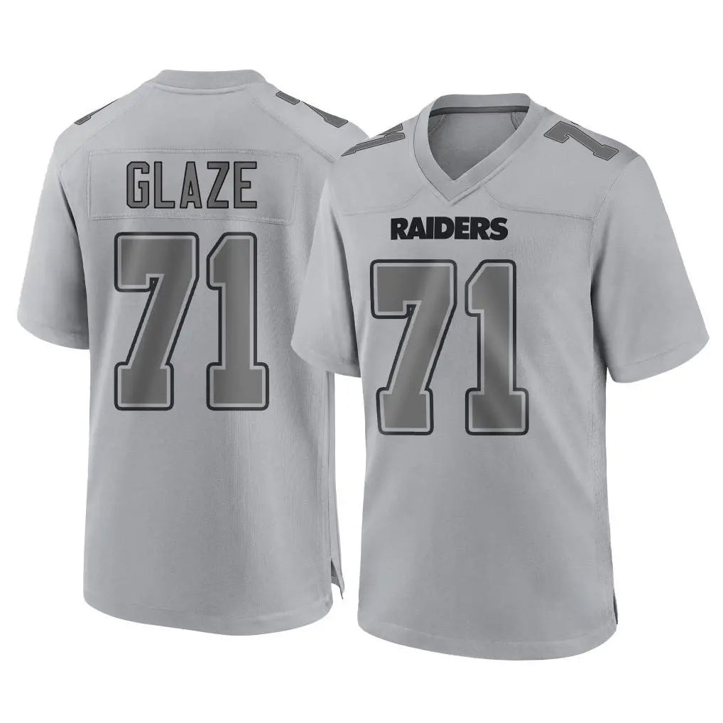 Kdoa LV.Raiders #71 DJ Glaze Player Gray Atmosphere Fashion Limited Game Stitched Jerseys
