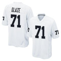 Kdoa LV.Raiders #71 DJ Glaze Player White Home Game Stitched Jerseys