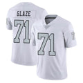 Kdoa LV.Raiders #71 DJ Glaze Player White Limited Color Rush Home Game Stitched Jerseys