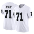 Kdoa LV.Raiders #71 DJ Glaze Player White Limited Vapor F.U.S.E. Home Game Stitched Jerseys