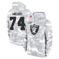 Kdoa LV.Raiders #74 Kolton Miller Player Arctic Camo Salute to Service Hoodies Limited Game Stitched Jerseys