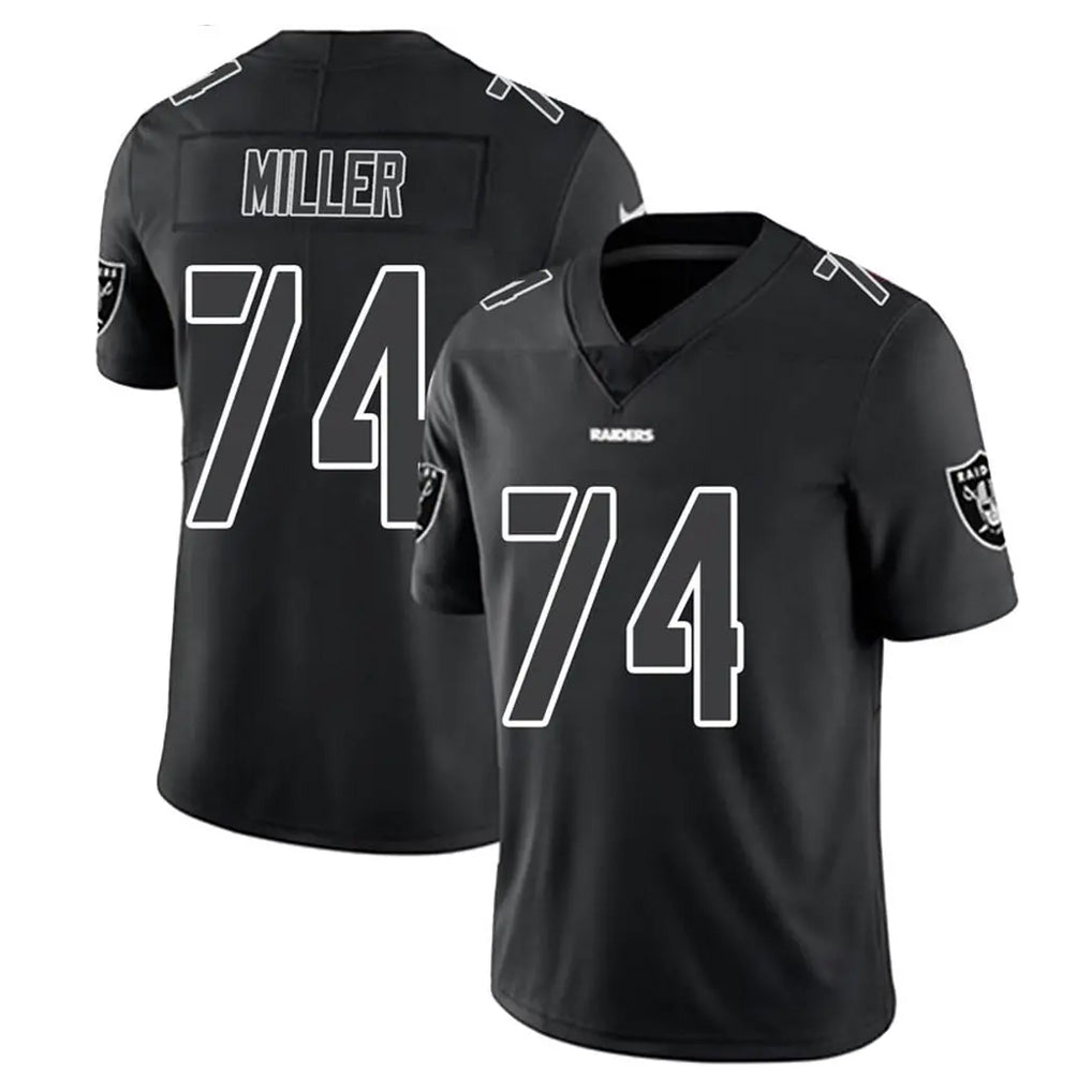 Kdoa LV.Raiders #74 Kolton Miller Player Black Limited Black Impact Home Game Stitched Jerseys