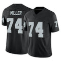 Kdoa LV.Raiders #74 Kolton Miller Player Black Limited Vapor F.U.S.E. Home Game Stitched Jerseys