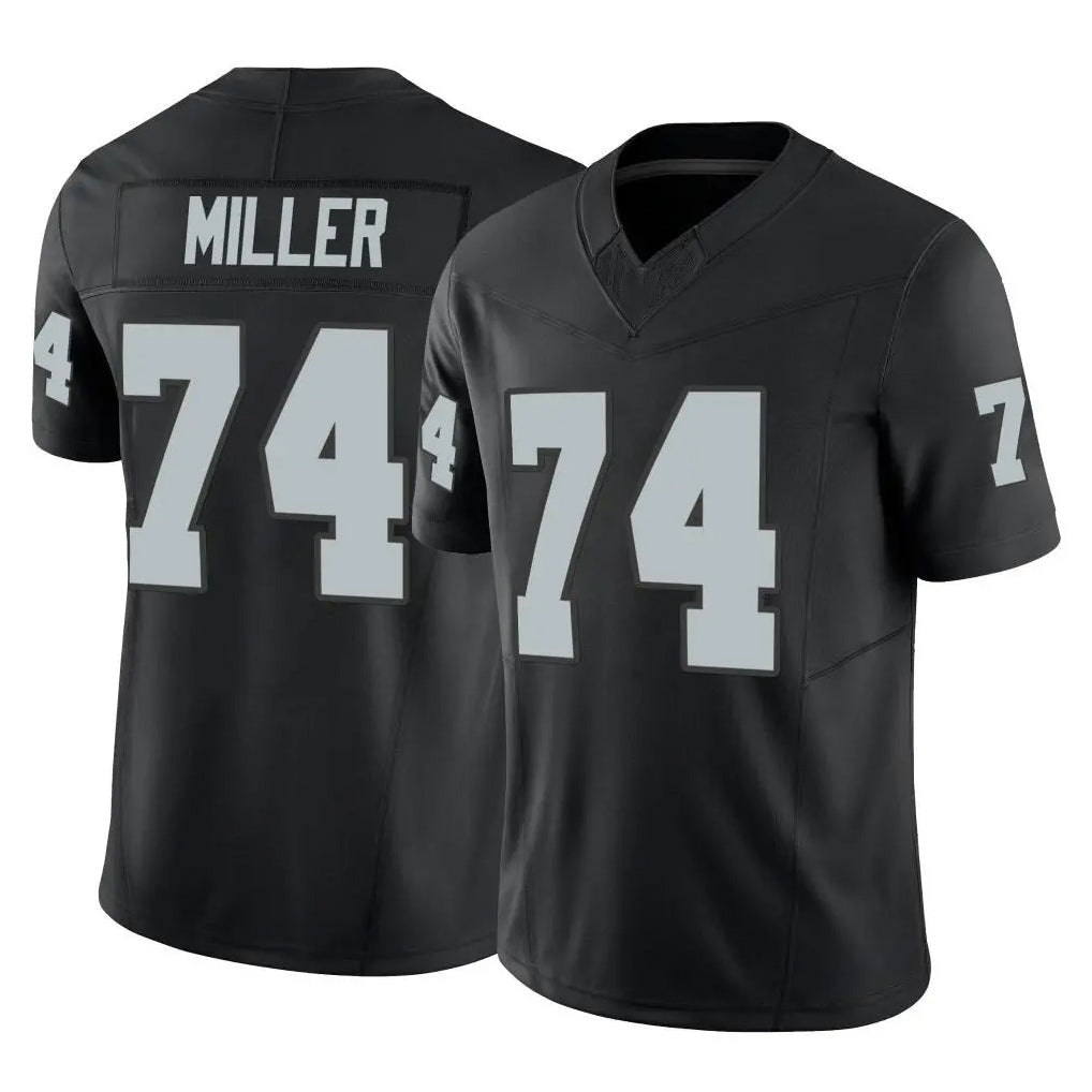 Kdoa LV.Raiders #74 Kolton Miller Player Black Limited Vapor F.U.S.E. Home Game Stitched Jerseys