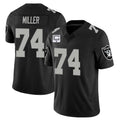 Kdoa LV.Raiders #74 Kolton Miller Player Black Vapor Limited Home Game Stitched Jerseys