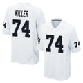 Kdoa LV.Raiders #74 Kolton Miller Player White Home Game Stitched Jerseys