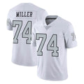 Kdoa LV.Raiders #74 Kolton Miller Player White Limited Color Rush Home Game Stitched Jerseys