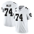 Kdoa LV.Raiders #74 Kolton Miller Player White Vapor Limited Elite Home Game Stitched Jerseys