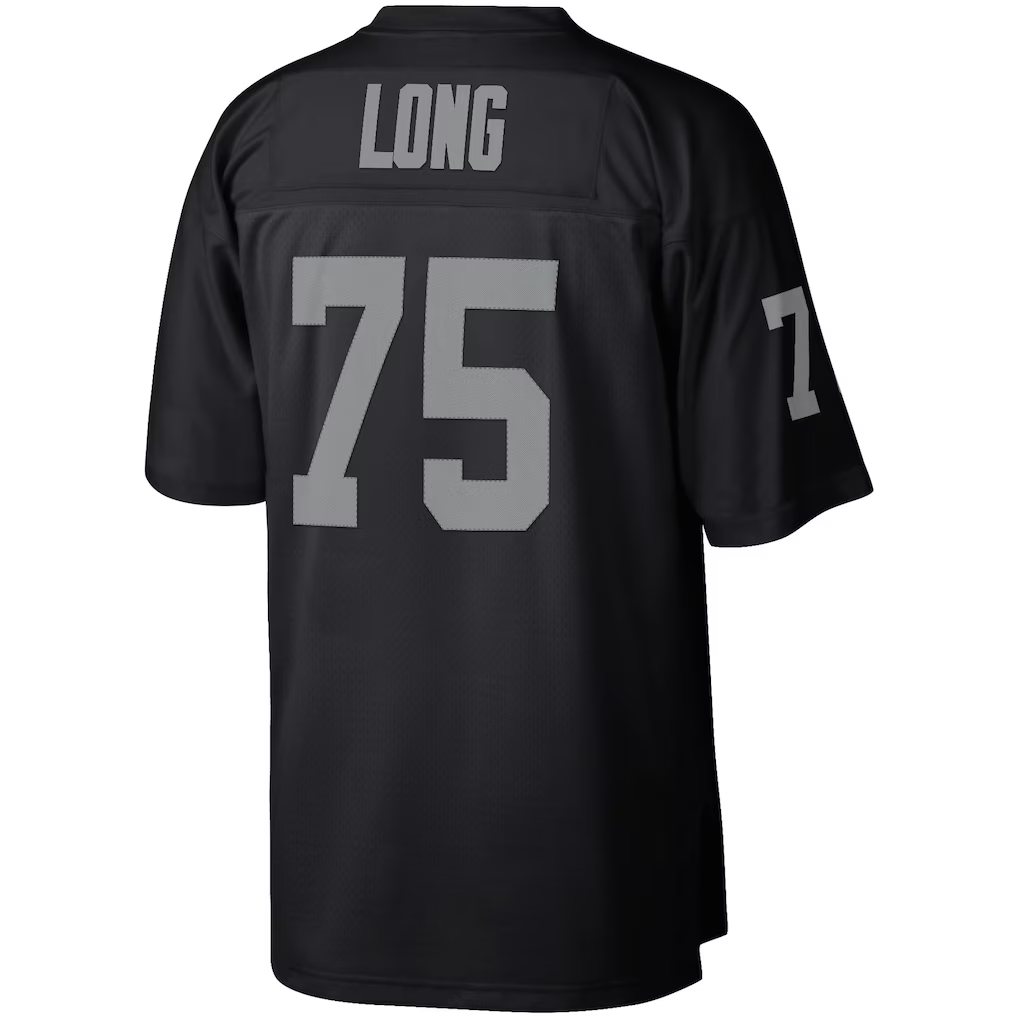 Kdoa LV.Raiders #75 Howie Long Mitchell & Ness Black Retired Player Legacy Replica Jersey