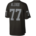 Kdoa LV.Raiders #77 Lyle Alzado Mitchell & Ness Black Legacy Replica Stitched Puhic  Jersey