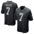 Kdoa LV.Raiders #7 Quay Walker Player Black Home Game Stitched Jerseys