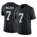 Kdoa LV.Raiders #7 Quay Walker Player Black Limited Vapor F.U.S.E. Home Game Stitched Jerseys
