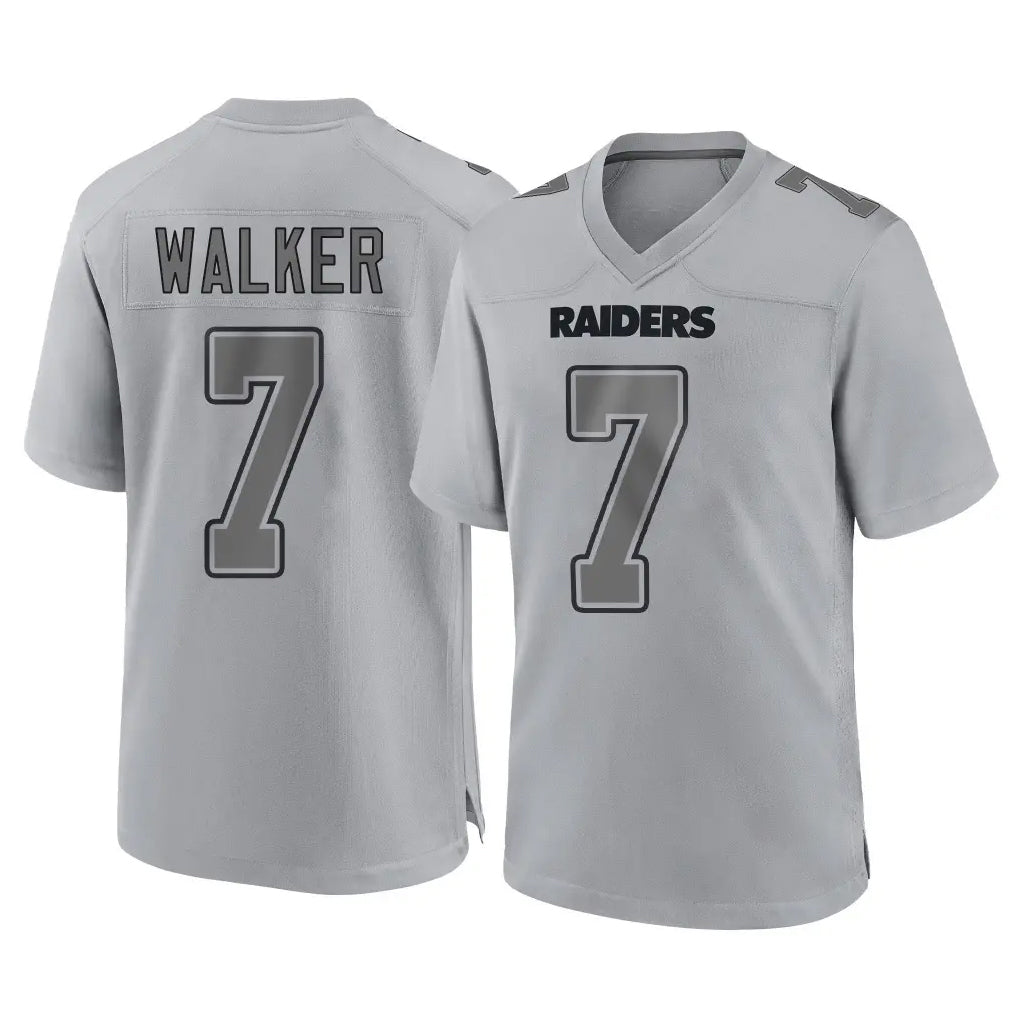 Kdoa LV.Raiders #7 Quay Walker Player Gray Atmosphere Fashion Limited Game Stitched Jerseys