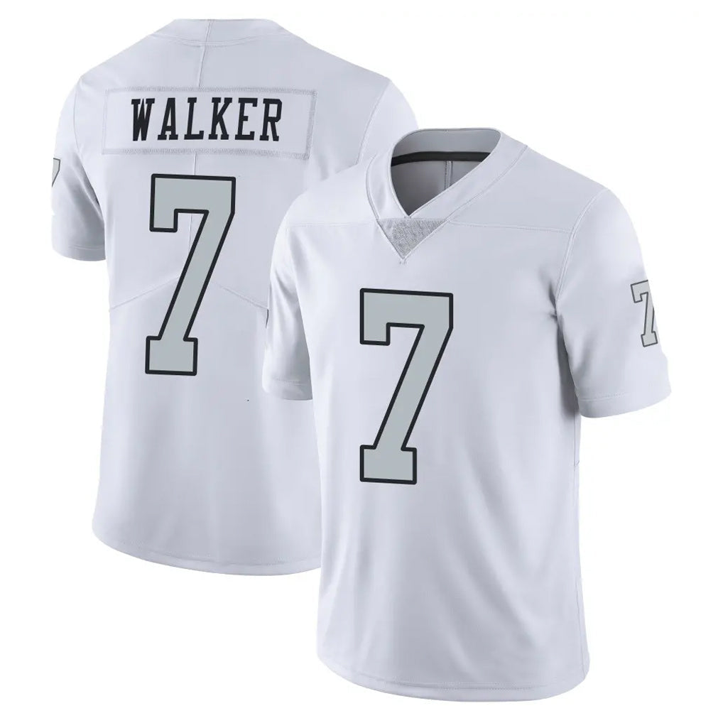 Kdoa LV.Raiders #7 Quay Walker Player White Limited Color Rush Home Game Stitched Jerseys
