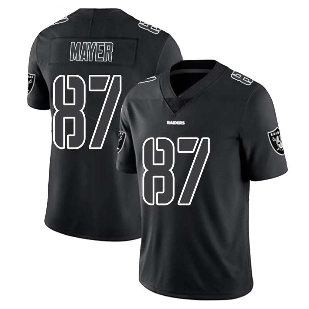 Kdoa LV.Raiders #87 Michael Mayer Player Black Limited Black Impact Home Game Stitched Jerseys