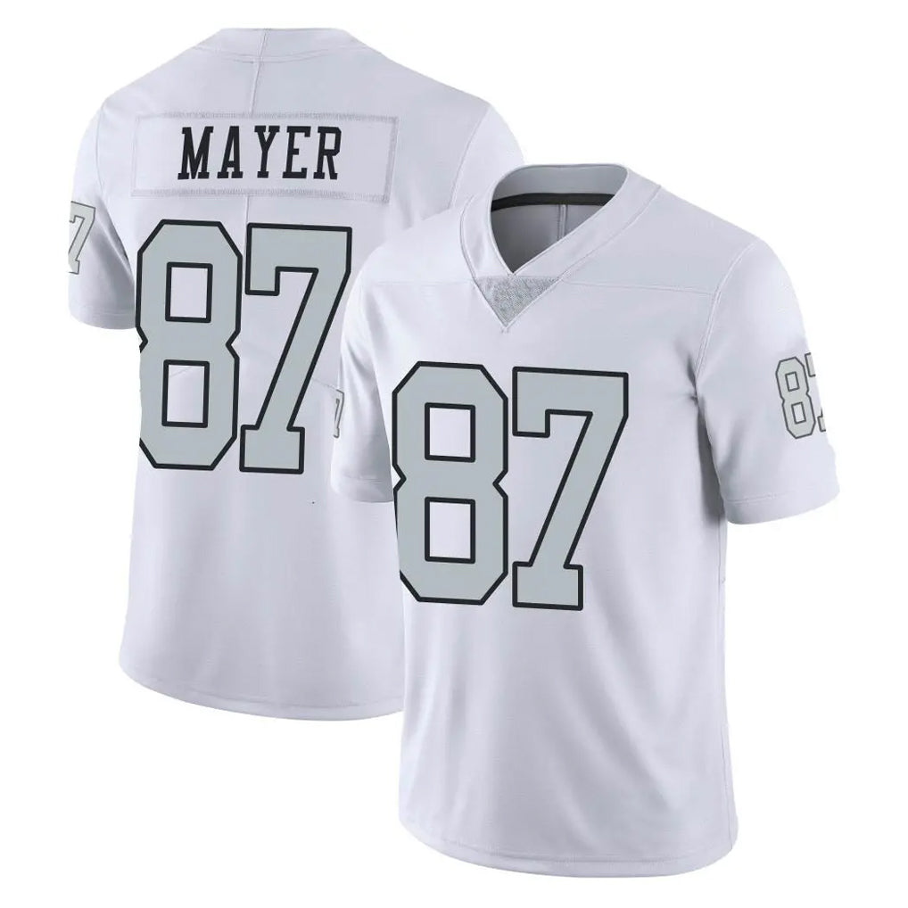 Kdoa LV.Raiders #87 Michael Mayer Player White Limited Color Rush Home Game Stitched Jerseys