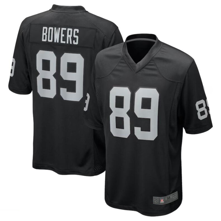 Kdoa LV.Raiders #89 Brock Bowers Black 2024 Draft First Round Pick Player Game Jersey Stitched Jersey