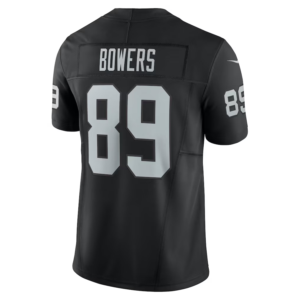 Kdoa LV.Raiders #89 Brock Bowers Black Team Vapor F.U.S.E. Stitched Limited Jerseys