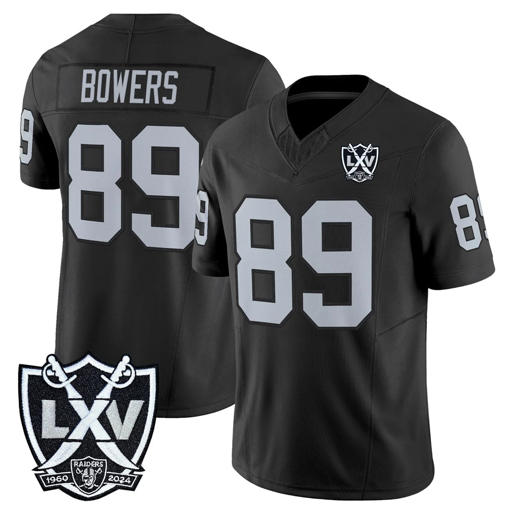 Kdoa LV.Raiders #89 Brock Bowers Player Black 2026 Vapor Limited Home Game Stitched Jerseys