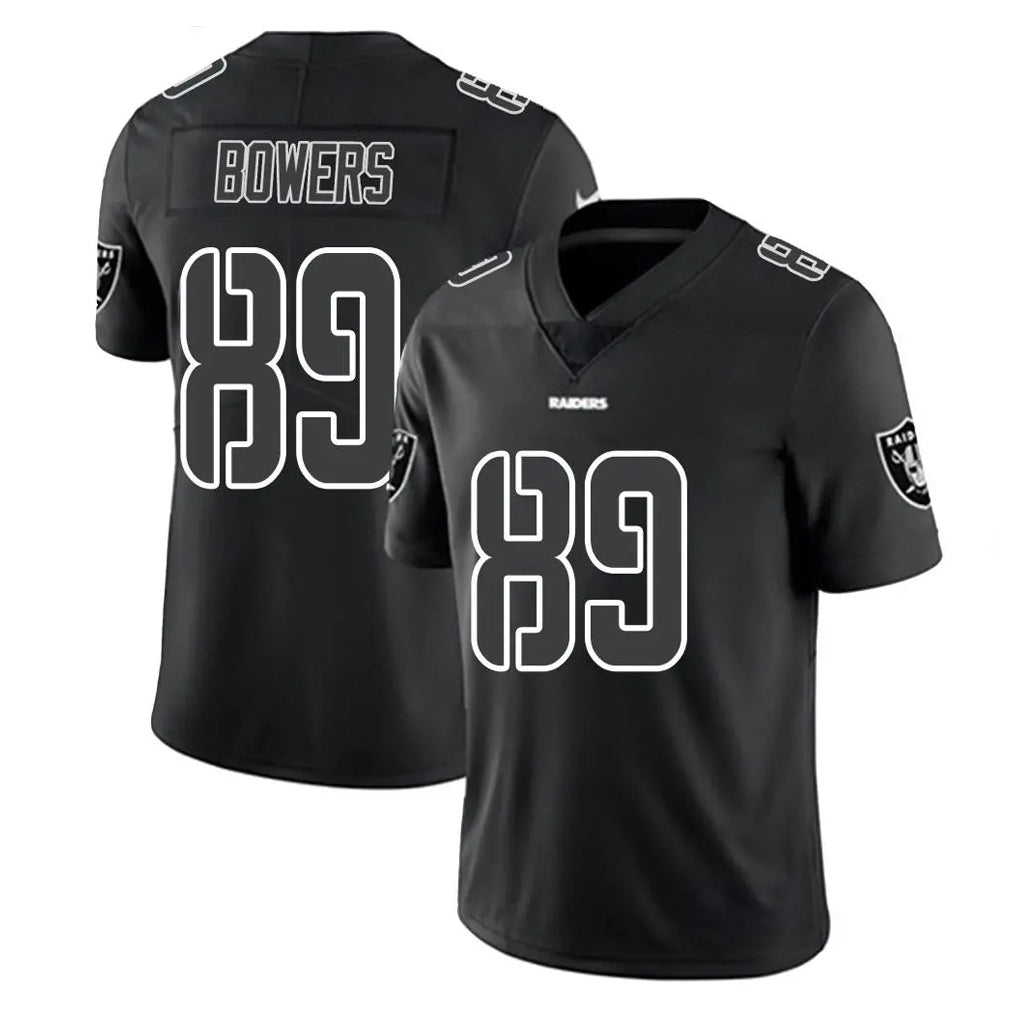 Kdoa LV.Raiders #89 Brock Bowers Player Black Limited Black Impact Home Game Stitched Jerseys