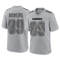Kdoa LV.Raiders #89 Brock Bowers Player Gray Atmosphere Fashion Limited Game Stitched Jerseys