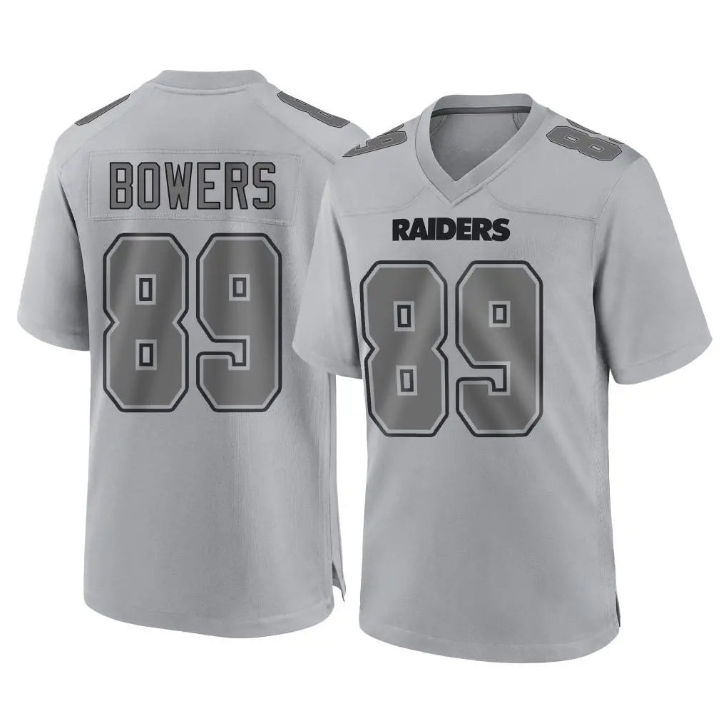 Kdoa LV.Raiders #89 Brock Bowers Player Gray Atmosphere Fashion Limited Game Stitched Jerseys