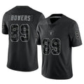 Kdoa LV.Raiders #89 Brock Bowers Player RFLCTV Limited Black Stitched Jerseys