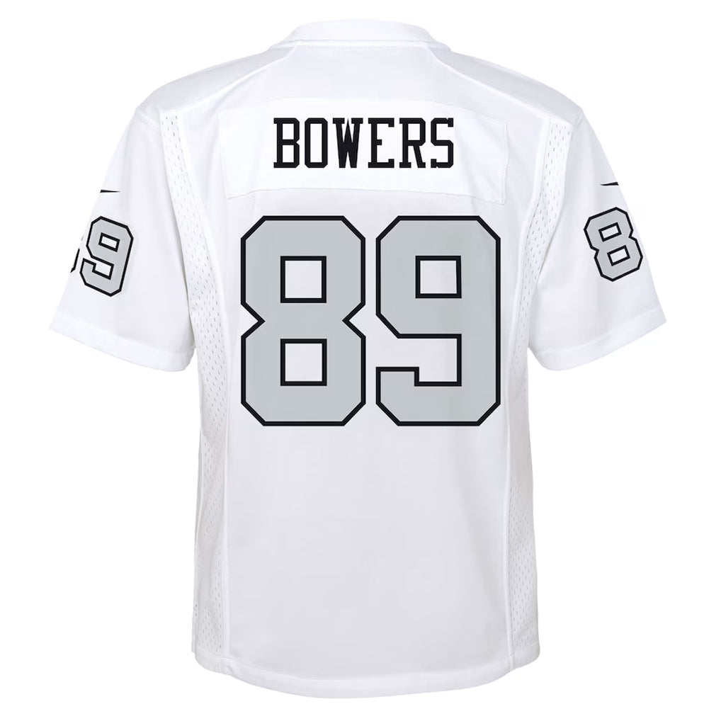 Kdoa LV.Raiders #89 Brock Bowers Player White Alternate Game Stitched Jerseys