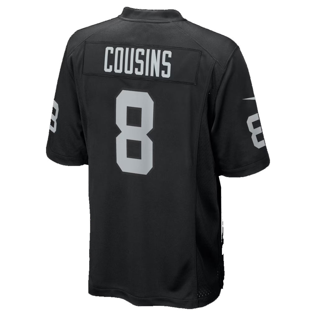Kdoa LV.Raiders #8 Kirk Cousins Black Team Game Stitched Jerseys